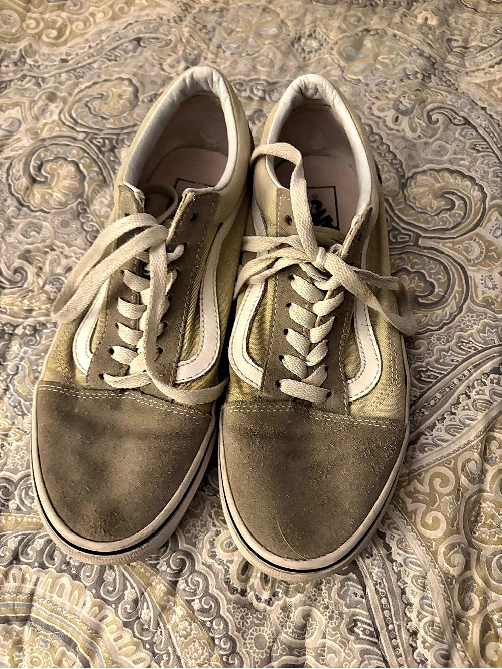 Vans Old Skool Sneakers Green & White US 7.5